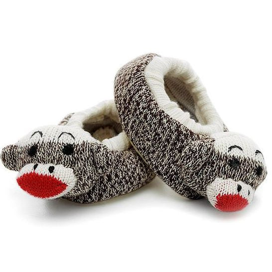 Infant Sock Monkey Slippers