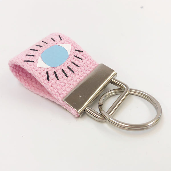 All Knowing Evil Eye Cotton Loop Keychain