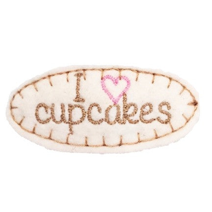 I Love Cupcakes Hair Clip