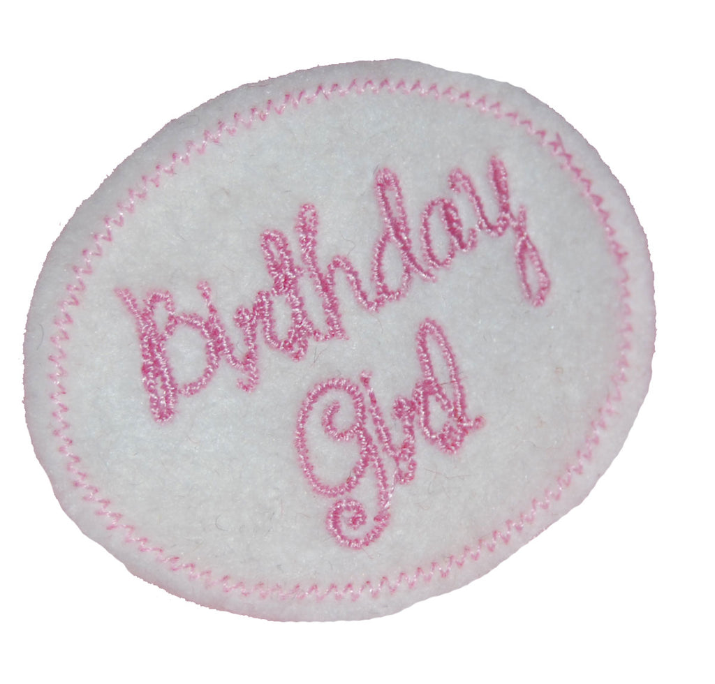 Birthday Girl Wool Felt Clip