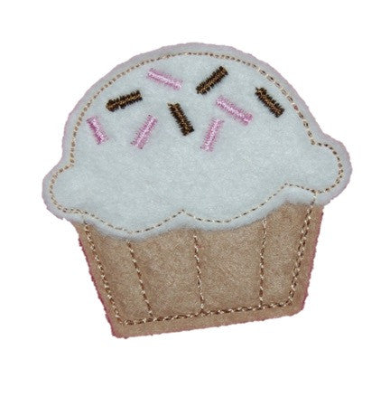 Sprinkle Cupcake Hair Clip
