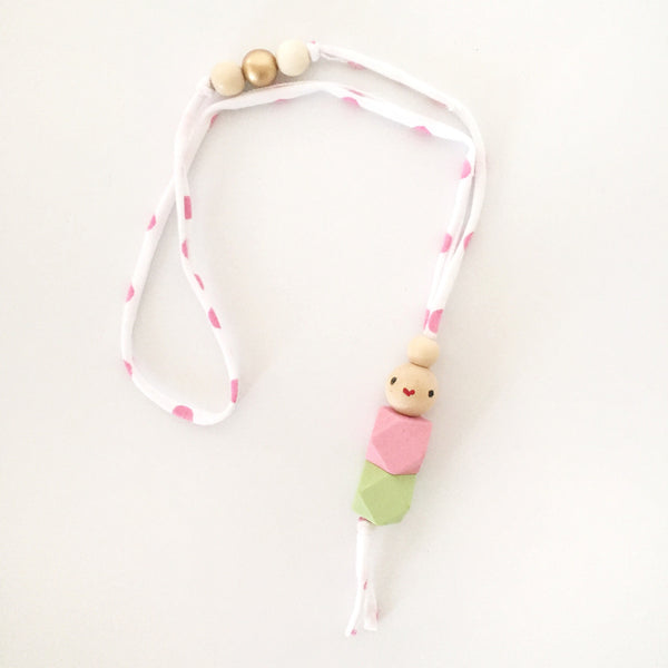 Wooden Dolly Necklace