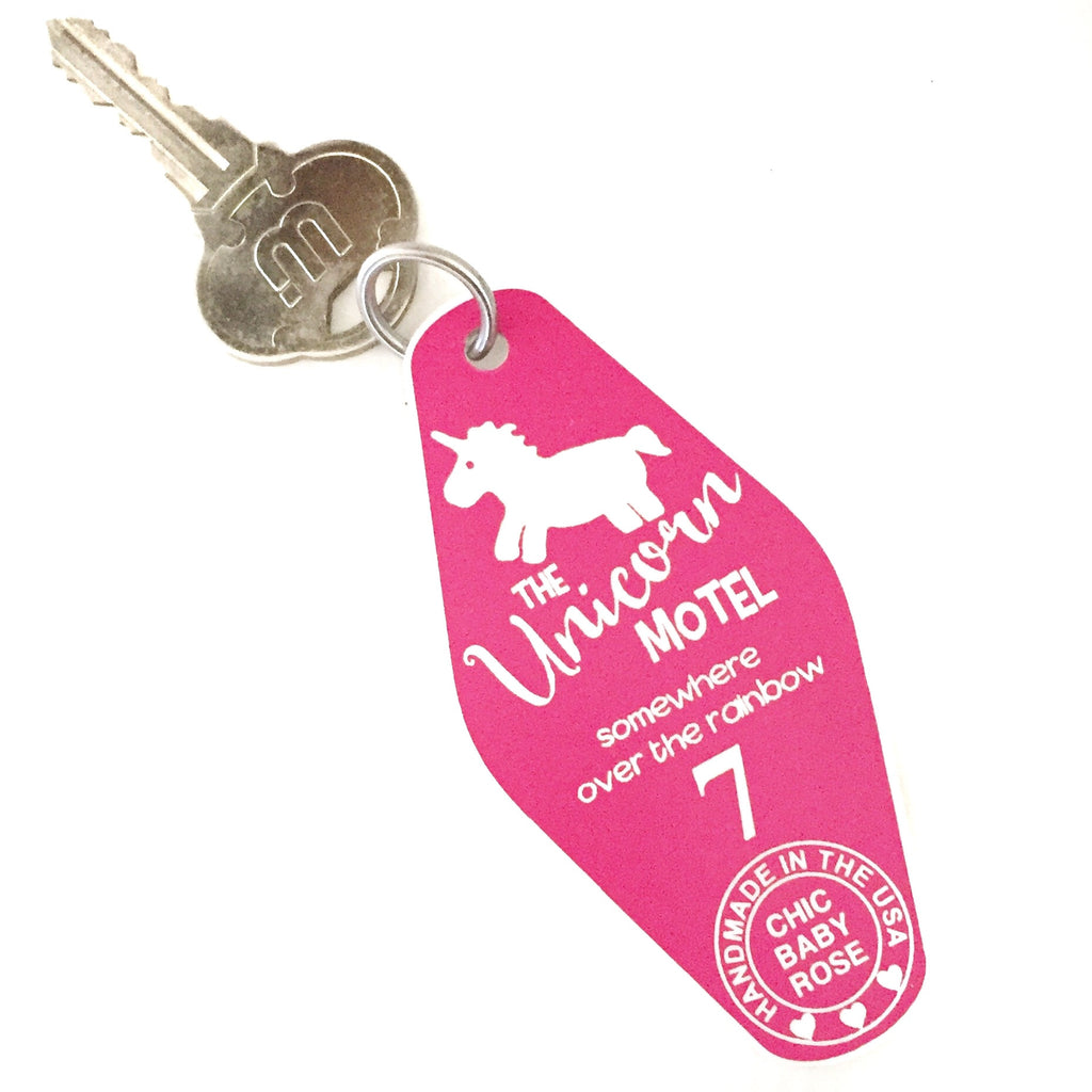 The Unicorn Motel Key Tag