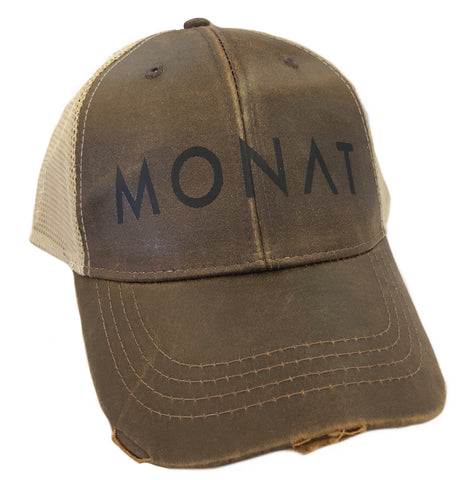 Monat Faux Leather Hat