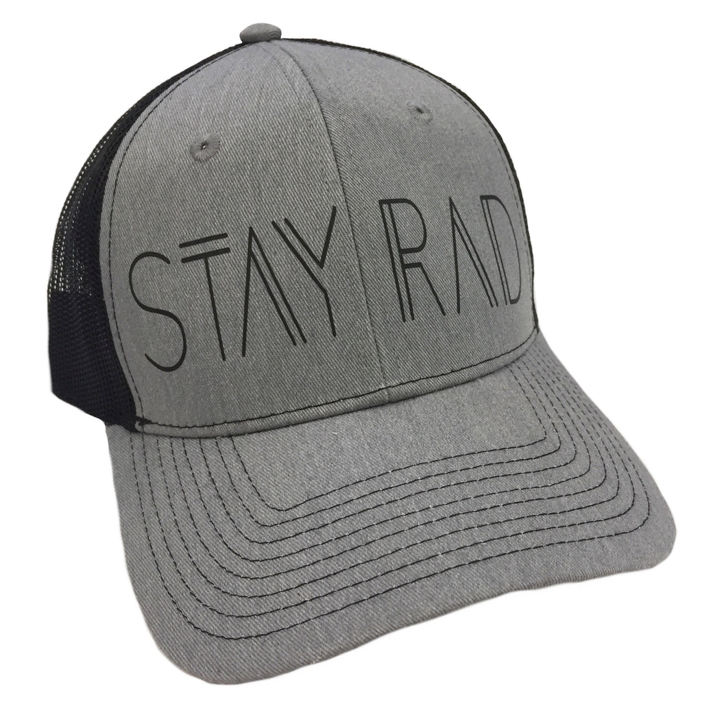 Stay Rad Grey and Black Trucker Hat