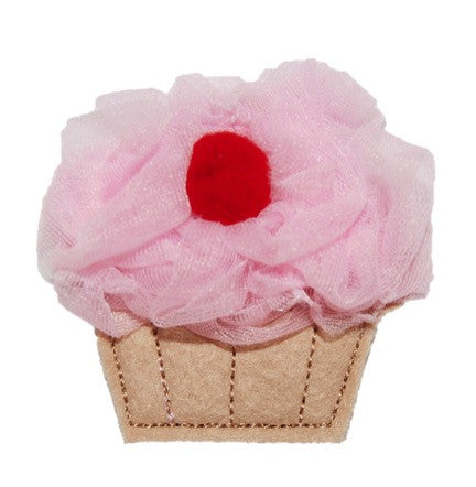 Cherry Cupcake Hair Clip