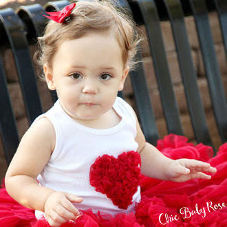 Fluffy Heart Top Available in 10 Colors